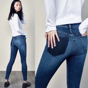 RAG & BONE Dive High Rise Skinny Stretch Ghost Pocket Jeans